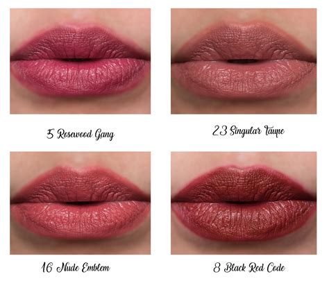 ysl lip tatouage swatches 16|ysl tattoo couture lipstick.